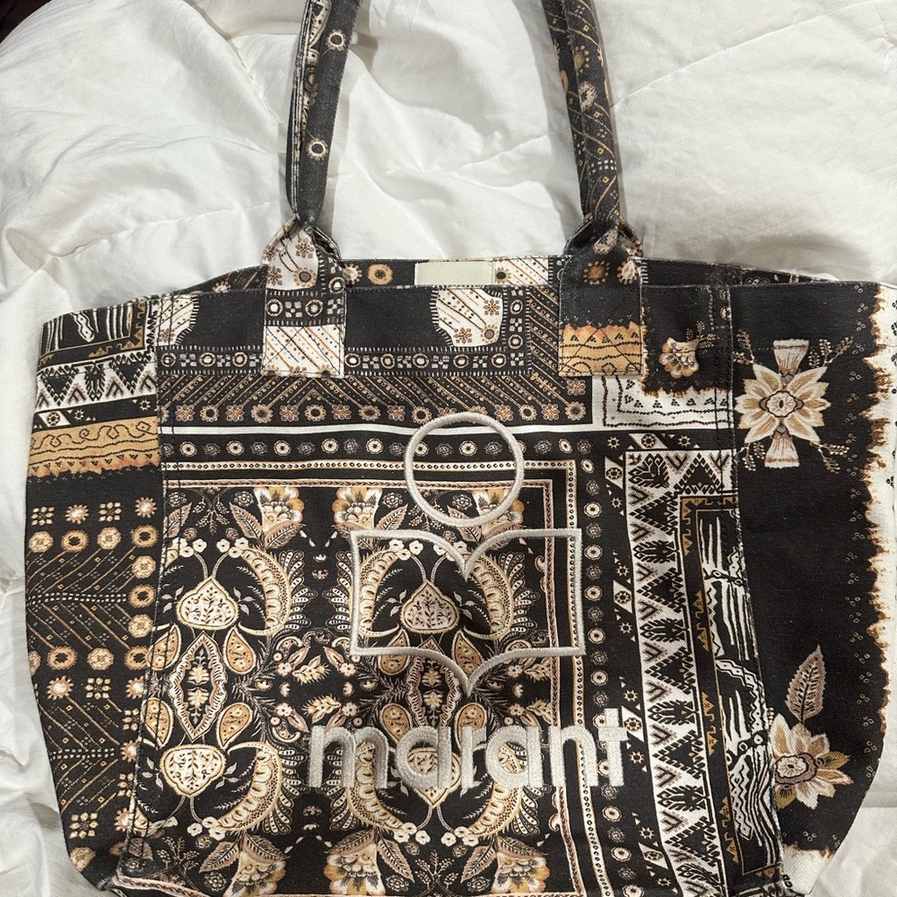 Yenky Small Bandana Isabel Marant Print Tote Bag In Black